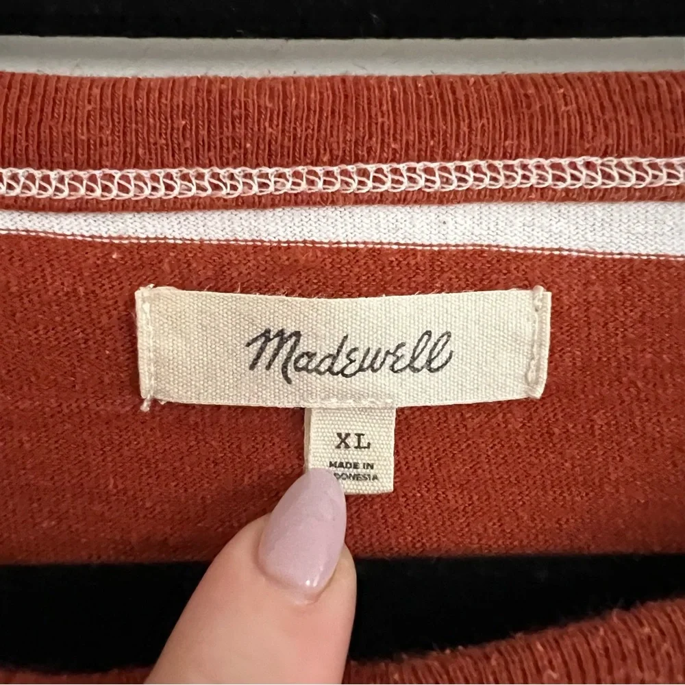 Madewell Cropped Stripped Shirt - Picture 3 of 4